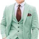 Boys Suit 4 Piece Slim Fit Kids Tuxedo Suit Formal Wedding Outfit Blazer Vest Pants Set with Tie 6Y