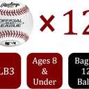 Rawlings | Official League Recreational Use Practice Baseballs | Youth | Bag of 12 | OLB3BAG12 | 12 Count