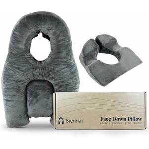 Face Down Pillow After Eye Surgery 3-Vent Design for Easy Breathing Vitrectomy & BBL Recovery Pillow for Sleeping Face Down CertiPUR-US Certified Shredded Memory Foam