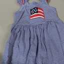 Unique Baby American Flag Girls 4th of July Outfits for Girls Patriotic Dresses (6Y/XL) Blue