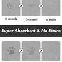 Absorbent Dog Food Mat-Dog Cat Mat for Food and Water Bowl, Quick Dry Pet Food Mat, No Stains Pet Feeding Pad, Cat Accessories Pet Supplies-Water Bowl Mat for Messy Drinkers