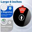 3 x Status Spinner Privacy Signs: 6-in-1 Options - Do Not Disturb, In A Meeting, Gone For Today, Out Of Office, Available, Back Soon - For Office and Home Use