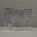 Acrylic Hygiene Dispenser Station with 3 Compartments - Triple Sanitation Station Holder Dispenser for Face Masks, Gloves Box, Hand Sanitizer, Hairnets, Tissues- Wall Mount or Tabletop