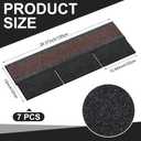 7 Pack 39'' X13'' Double Layer Asphalt Roof Shingles for Home 3-tab Roofing Shingles Tile Repairing Self Adhesive Shed Decor for Outdoor Garage Pet House Cover 10.7 Square Feet(Black)