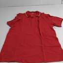 Amazon Essentials Men's Regular-Fit Cotton Pique Polo Shirt (Medium, Red Twin Stripe) 