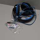 BENGOO G9000 Stereo Gaming Headset for PS4 PC Xbox One PS5 Controller, Noise Cancelling Over Ear Headphones with Mic, LED Light, 7.1 Surround Sound, Soft Memory Earmuffs for Nintendo Xbox Series X|S (Blue)