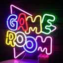 Gamerneon Game Room Large Neon Signs 13.2"x14" Colorful LED,USB Neon Lights for Game Zone Party Decor Bedroom Gaming Wall Lightup Signs Teen Boy Bedroom Home Gamer Party Decorations Gifts