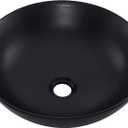 Classe 16" Color Ceramic Sink in Matte Black