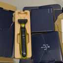 Philips Norelco One 360 Hybrid Face, Electric Beard Trimmer and Shaver, with 360 Technology, 1x 360 for Face, 5in1 Adjustable Comb, Model QP2724/90 (Black & Lime Green)