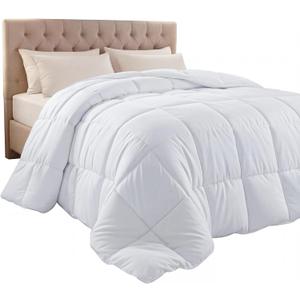 Utopia Bedding Comforter Duvet Insert, Quilted Comforter with Corner Tabs, Box Stitched Down Alternative Comforters King Size (White)
