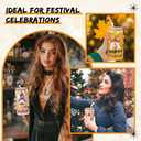 LemonRoad 1 Set Christmas Glass Cups with Lid and Straw 16 oz Happy Hallothanksmas Gnome Glass Coffee Cups Clear Holiday Tumbler Reusable Beer Mug Drinking Jar Gifts for Women Men Christmas