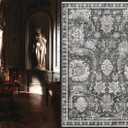 RUGSURE Washable Area Rugs - Perfect for Living Room, Bedroom, Kids Room, Nursery - Stain & Water Resistant Non-Slip, Pet & Child Friendly, Vintage Tribal Area Rugs (Grey, 4' x 6')