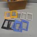 30 Pack Magnetic Photo Picture Frame Cute Mini Table Photo Frame Holder 3 Inches Plastic Colorful Photo Display Compatible with Fujifilm Instax for Fridge Refrigerator Office (Multicolor)