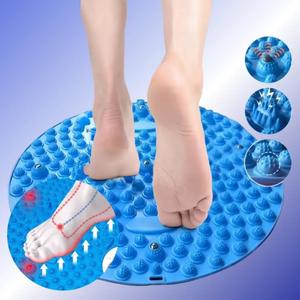 14.5 inch TPE Anti Slip Foot Massage Pad Home Yoga Training Board for Feet Relaxation (Blue)