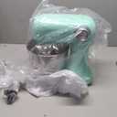 DASH Tilt-Head 3.5qt Stand Mixer 12 Speeds with Paddle, Dough Hook, and Whisk Attaachments- Aqua