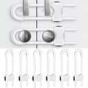 Baby Proofing Cabinets,Cabinet Locks for Babies,U-Shaped Child Locks for Cabinets, Child Proof Cabinet Latches,Child Safety Cabinet Locks with Adjustable by SPISPI (Pack of 6)