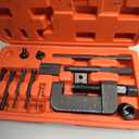 13PCS Chain Breaker Tool Kit, Motorcycle Chain Breaker Set, Chain Removal Tool Chain Cutter and Riveter Kit with Carrying Case for ATV, Bicycle, and Motorcycle for Easy Chain Maintenance