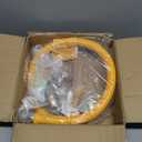 Safety System Kit, 3/4" ID Natural Gas Line Hose, 48" Commercial Kitchen Gas Hose, Mobile Gas Connector Hose Kit with 2 Elbow Fittings, 3/4 Flexible Gas Hose