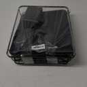 Kitsure Dish Drying Rack for Kitchen Counter, Stainless Steel Sink Organization and Storage Essentials with Cutlery Holder, Home and Appartment Decor, 12''W x 15.5''L, Black