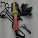 1.77-Inch Thermal Brush - Ceramic Ionic Heated Round Brush for 90's Full-Bodied Style, Volumizing, Smooth Hair & Natural Curls, Dual MCH Heating, Digital Display, 9 Temperature, Dual Voltage (Sunset Orange Gradient)