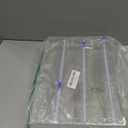 Tin Foil Organizer for Drawer with 12 Labels, Plastic Wrap Dispenser with Cutter, 3 in 1 Acrylic Aluminum Foil Holder, 2 Drawer Organizer for Kitchen Compatible with 12" Roll