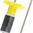 Sevender 16mm Filter Impeller Submersible Pump Rotor Impeller Replacement, Plastic&Metal with Shaft and Bearing, Yellow