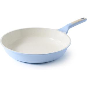 SENSARTE Nonstick Ceramic Frying Pan 12.5-Inch, Healthy Non Toxic Skillet, Induction Compatible Omelet Pan with Heat Resistant Handle, PFAS-Free, Blue