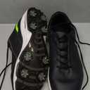 FENLERN Golf Shoes Men, Spiked, Waterproof Leather Upper, Cushioning F006 Size 12