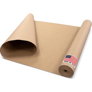 Floor Protection Paper 36" x 166 ft - USA-Made Brown Rosin Paper Roll, 7 Mil Heavy-Duty Builders Paper for Painting, Construction, Hardwood Floor Cover - Protection from Paint, Dust, Foot Traffic
