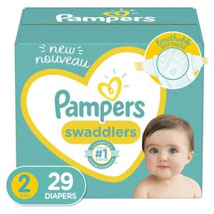 Diapers Size 2, 29 Count - Pampers Swaddlers Disposable Baby Diapers, Jumbo Pack