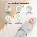 KeaBabies 3-Pack Organic Swaddles for Newborns Girls, Boys with Hats - Soft Cotton Baby Sleep Sacks 0-3 Months, Breathable Baby Hats and Swaddles 0-3 Months, Newborn Essentials Must Haves (Shifts)