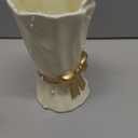 WLGRANJIA Bow Vase, White Flower Vase for Home Decor, White Ceramic Vases for Boho Style, 9.3 Inch Large Vases for Ideal Shelf Decor/Table/Living Room. (Glazed Exterior and Interior)