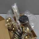 12 Pack Brass Golden Candlestick Holders, Vintage Taper Candle Holders Set in 3 Sizes for Dining Table, Fireplace, Party Decor