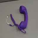 Telephone Handset for Cellphone, Retro Phone Handset with 3.5mm Jack Mobile Phone Receiver Old Telephone Headset Handheld Receiver for Cell Phone(Purple)