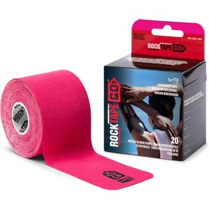 RockTape Go Gentle Adhesive Pre-Cut Kinesiology Tape (Pink)