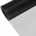 36" x 100' 1/4inch Hardware Cloth, Black Vinyl Coated Chicken Wire Fence Galvanized Welded Mesh Roll for Home Garden Rabbit Cage