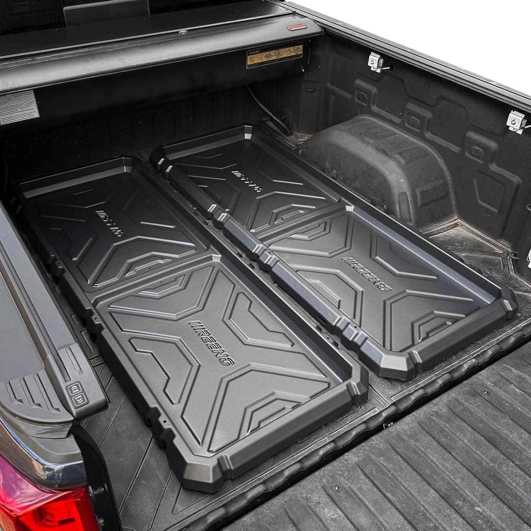 Slide-Out Truck Bed Organizer Tray, Heavy Duty Cargo Storage System with Easy Tailgate Access, Fits Mid-Size Bed Organizer 5'Beds, Durable HDPE Material, No Drilling