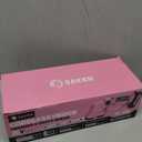 Saker Cordless Hedge Trimmer-20V Electric Shrub Trimmer Grass Shears Handheld Grass Cutter, Hedge Shear with 1 PCS Rechargeable Battery and Charger for Garden, Lawn(Pink)