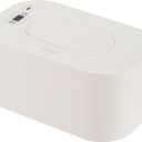 Adult Wipe Warmer Portable Heating Box with Thermostat Control Battery Operated for Cordless Use Energy Saving Wet Tissue Heater Machine Large Capacity for Home Travel and Family Care (White)