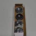 Joyclub 4 Pack Acrylic Lids for 16 oz Glass Cups with Bamboo Lids and Straws Reusable Iced Coffee Cup Beer Can Drinking Glasses for Smoothie Whiskey Boba Soda Tea Gift (Black)