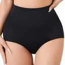 Dulchany Tummy Control Shapewear Panties for Women Body Shaper Underwear Girdle Panty XL, Black 