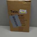 TAIMIT Twin Size Comforter Set - 5 Pieces, Bed in a Bag Bedding Sets with All Season Soft Quilted Warm Fluffy Reversible Comforter,Flat Sheet,Fitted Sheet,1 Pillow Shams,1 Pillowcases,Black