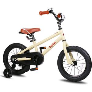 JOYSTAR Kids Bike for Ages 2-12 Years Old Boys Girls, 12-20 Inch BMX Style Kid's Bikes with Training Wheels, Children Bicycle for Kids and Toddler, Multiple Colors (Ivory)