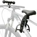 Kid Bike Seat Front Mounted and Handlebar for Mountain Bike Parent-Child Cycling, Child Bicycle Seat&Child Handlebar for All Adult MTB Bike Cycling(Foldable/Not Foldable Pedals)