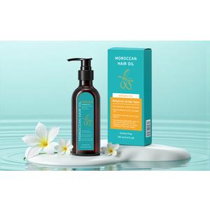 meborll Moroccan Argan Oil, Hair Oil for Frizzy Hair,Hair Treatment and Heat Protectant,Nourishing Smooths Moroccan Hair Oil for Frizz Control Curly Long Dry Damaged Curly Hair, 3.4 Fl Oz