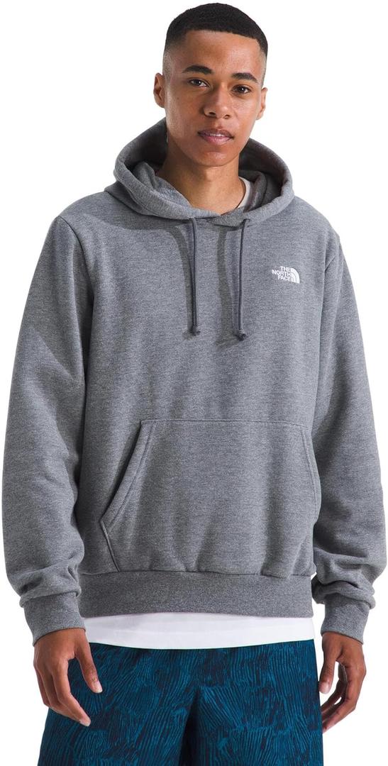 THE NORTH FACE Men's Evolution Simple Dome Hoodie (Standard & Big Size) | Hood With Adjustable Drawcord, Kangaroo Pocket (4X Big, Tnf Mid Grey Heather)