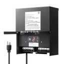 DEWENWILS 600W Low Voltage Landscape Transformer, Outdoor Weatherproof Transformer with Timer and Photocell Sensor, 120V AC to 12V/13V/14V/15V AC for LED Lighting, Walkway Light, cULus Listed