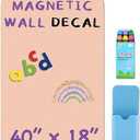 HeatPomelo Arch Magnetic Wall Decal  40" x 18" Matte Finish Chalkboard Sticker for Wall  Magnetic Board for Playroom, Home Classroom(Camel Blush)