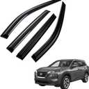 Window Visors Rain Guards for Car Windows with Fit for 2014-2020 Nissan Rogue S SV SL, 4-Piece Side Window Visors, UV Resistant & Weatherproof, No Drill Installation,Tape on