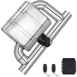 3 Inch Electric Valved Muffler Exhaust Kit Universal Exhaust Cutout
